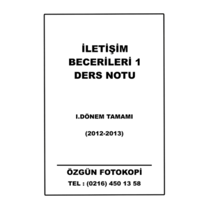Ecz-5 İletişim Becerileri 1