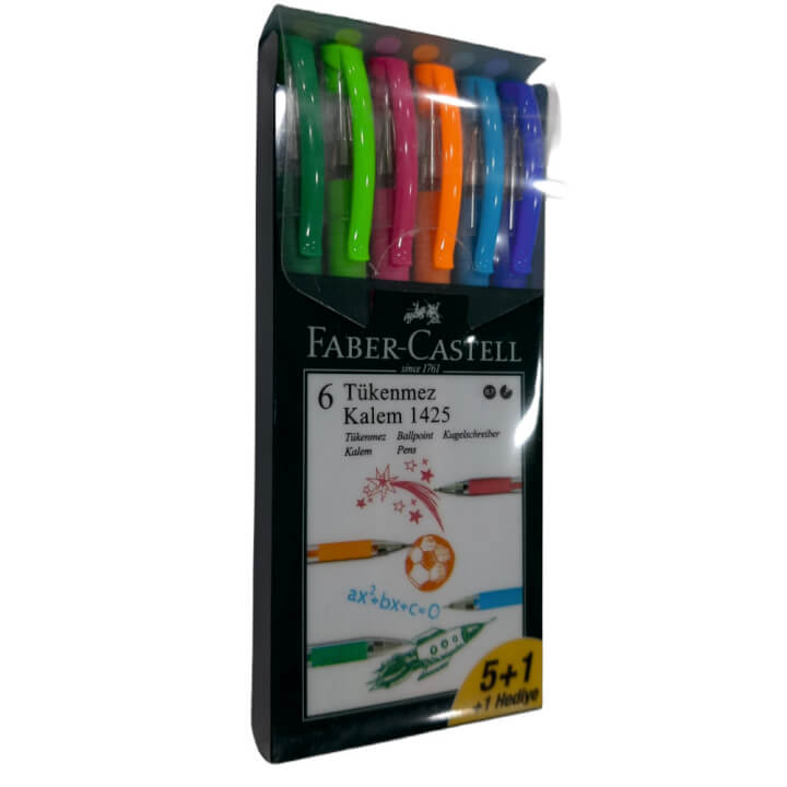 Faber 1425 Tükenmez Kalem (5+1)