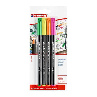 EDDING 1200 İNCE UÇLU KEÇELİ KALEM 4'LÜ SET