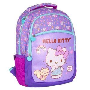 Hello Kitty Okul Çantası 2716 Lila Üç Bölmeli