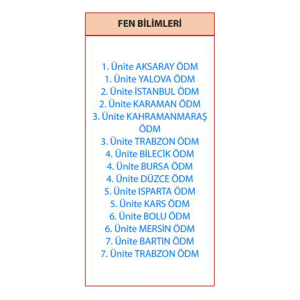 Alternative view of 7.Sınıf Fen Bilimleri Çalışma Fasikülleri