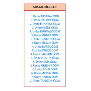 Alternative view of 7.Sınıf Sosyal Bilgiler Çalışma Fasikülleri