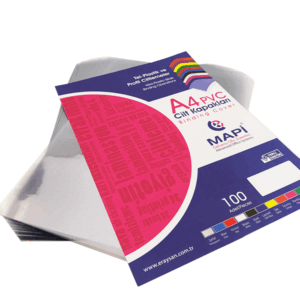 MAPİ A4 PVC ŞEFFAF CİLT KAPAK 200 MİCRON 100 LÜ